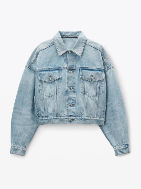 Regen Indigo Denim clip trucker jacket