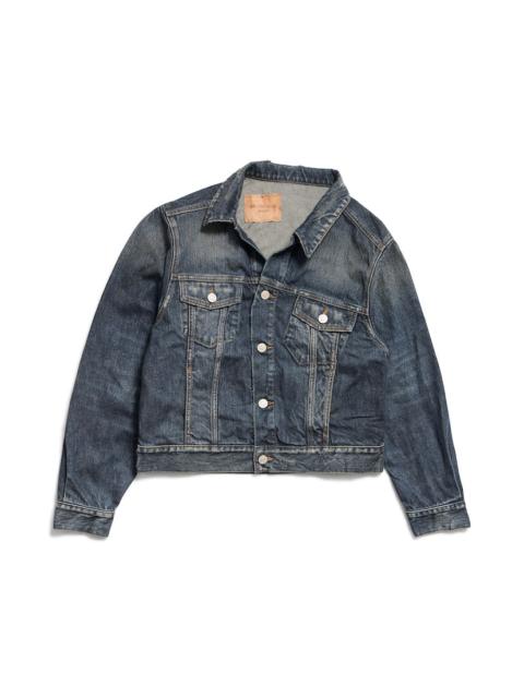 Women's Off-shoulder Jacket in Dark Blue