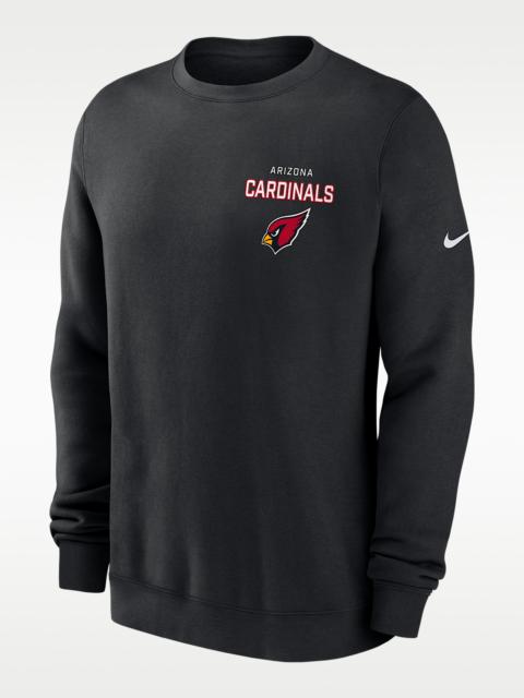 Arizona Cardinals Draw Block Club Men's Nike NFL Pullover Crew