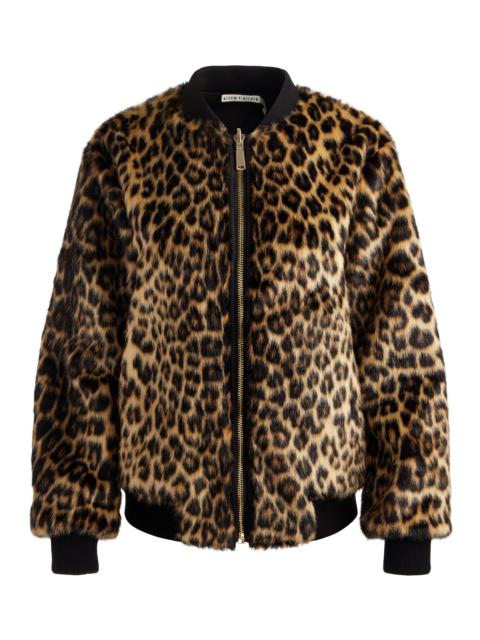 BECKY REVERSIBLE FAUX FUR BOMBER JACKET
