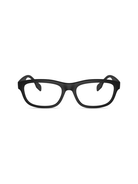 logo-print rectangle-frame glasses