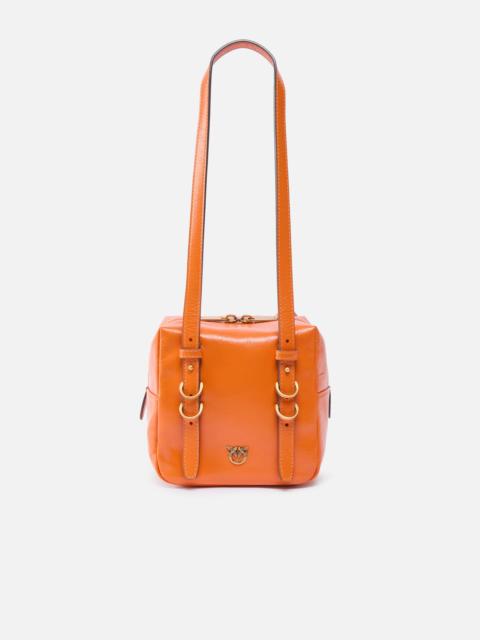 CUBIC BAG SMALL CROSSBODY BAG IN SHINY LEATHER