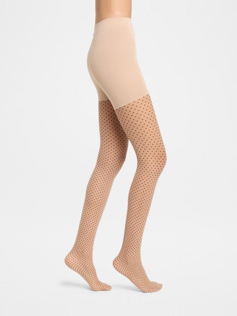 Geometric Dots Control-Top Tights
