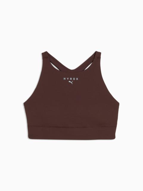PUMA x HYROX Shapeluxe High Neck Women's Moisture Wicking, Mid Impact Sports Bra