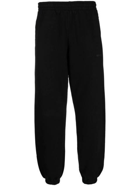 Diag-stripe cotton joggers