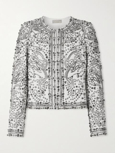 Studded And Crystal-embellished Cady Jacket