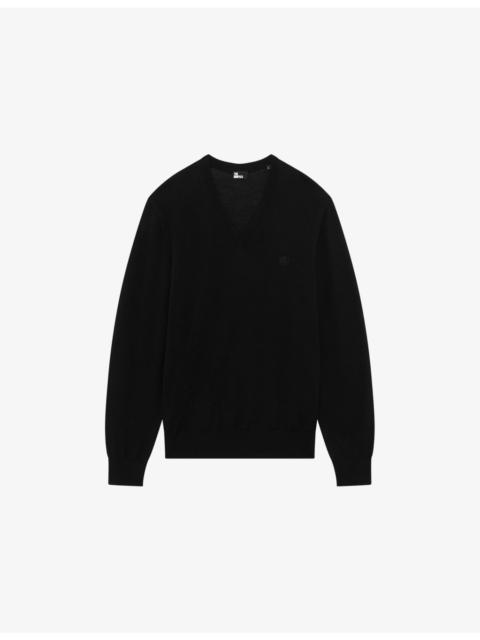 V-Neck Regular-Fit Wool Jumper