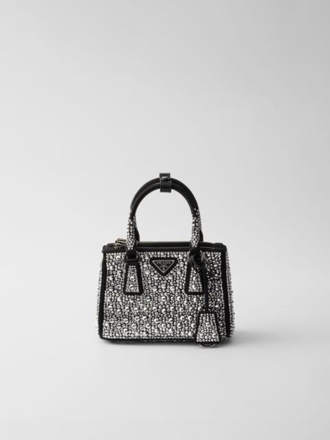 Prada Galleria satin micro-bag with decorations