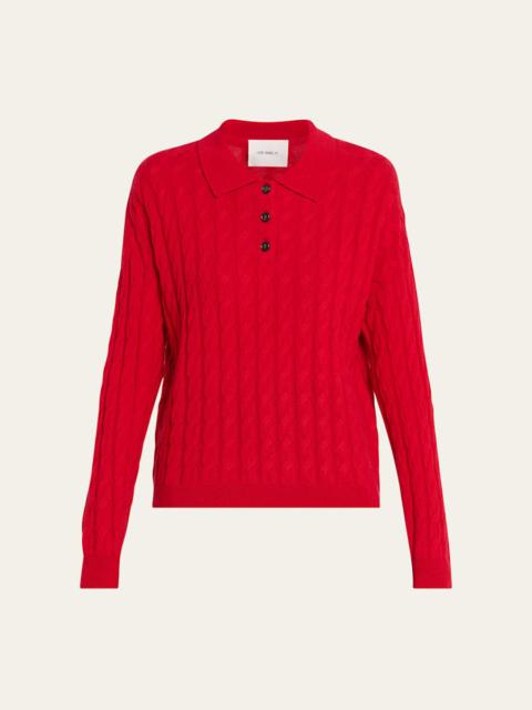 Magnolie Cashmere Cable-Knit Sweater