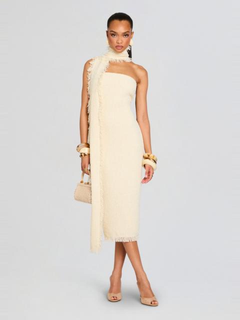 LOTT BOUCLE MIDI DRESS