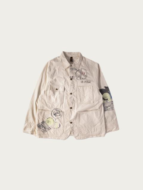 Rough-Face Twill CACTUS BEER JKT (Memorial Paint Model) - Natural