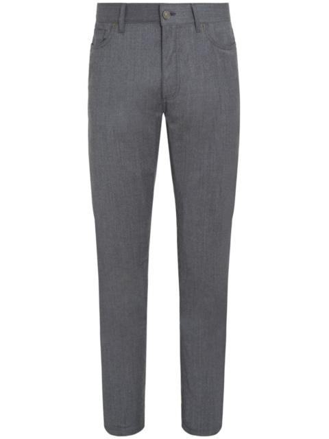 Roccia stonewashed wool trousers