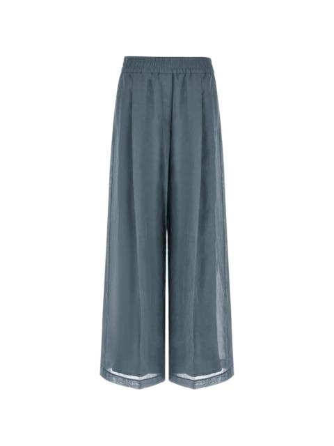 elasticated-waist trousers