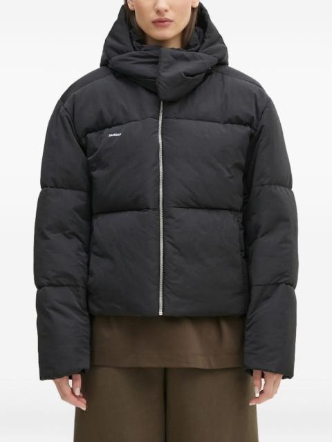 hooded puffer jacket