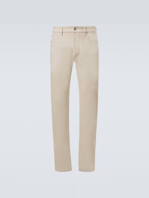 Cotton straight pants