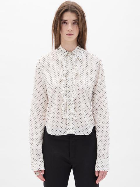 Erma Slim Fit Ruffled Shirt