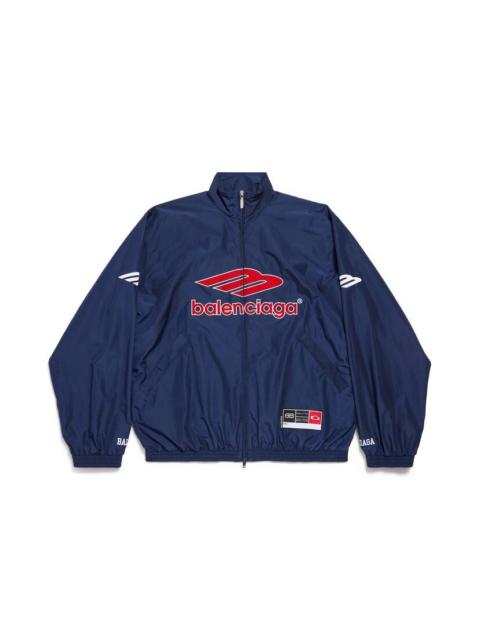Men's 3b Football Tracksuit Jacket in New Dark Navy