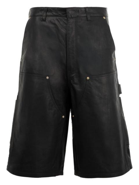 A*L様 25ss WALES BONNER IVY SHORTS レザーショー Wales Bonner leather shorts Ivy black color US25LE03.LE02