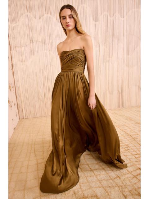 Anastasia Silk Wrapped Strapless Gown