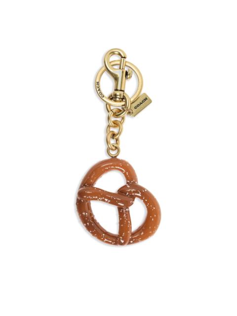 small pretzel-motif bag charm