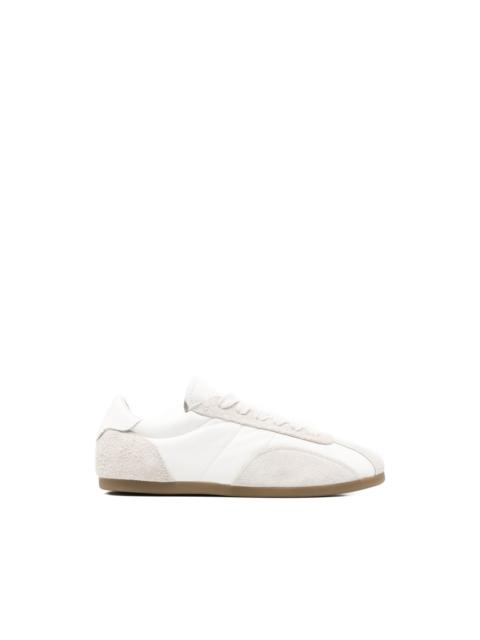 panelled lace-up sneakers