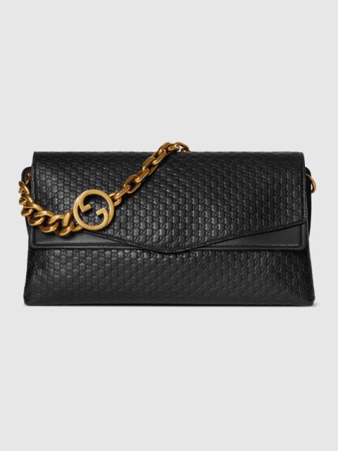 Large shoulder bag with chain