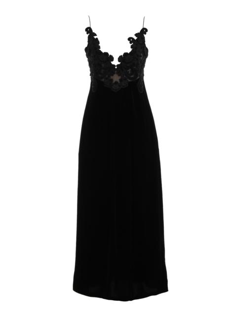 SENSORY VELVET SLIP DRESS