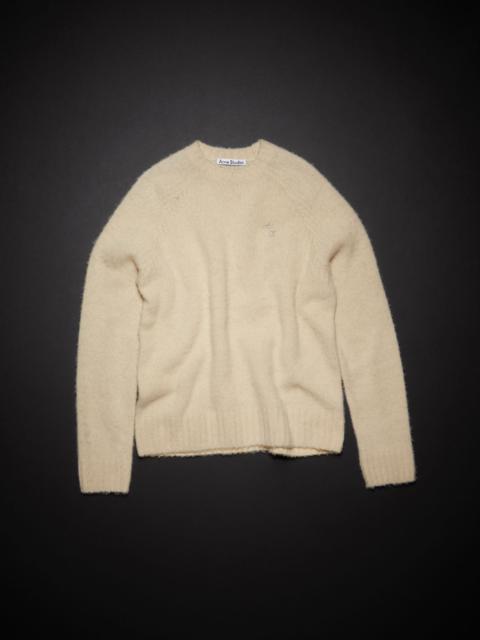 Crew neck jumper - Ecru beige