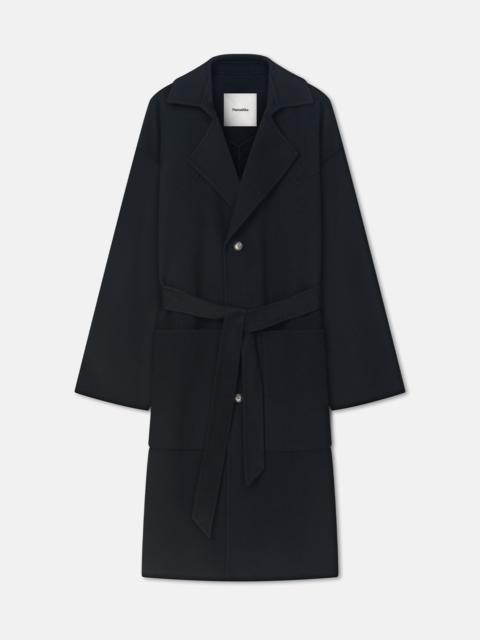 Double Wool And Silk Robe Coat
