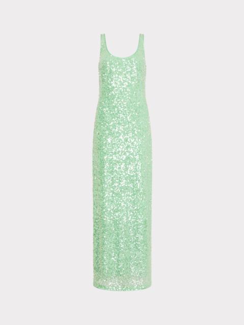 Tatum Stretch Shimmer Sequins Scoop Neck Dress