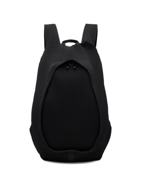 Black Pleats Backpack