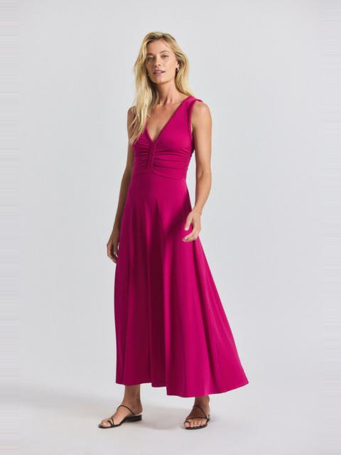 MISHA MATTE JERSEY RUCHED DRESS