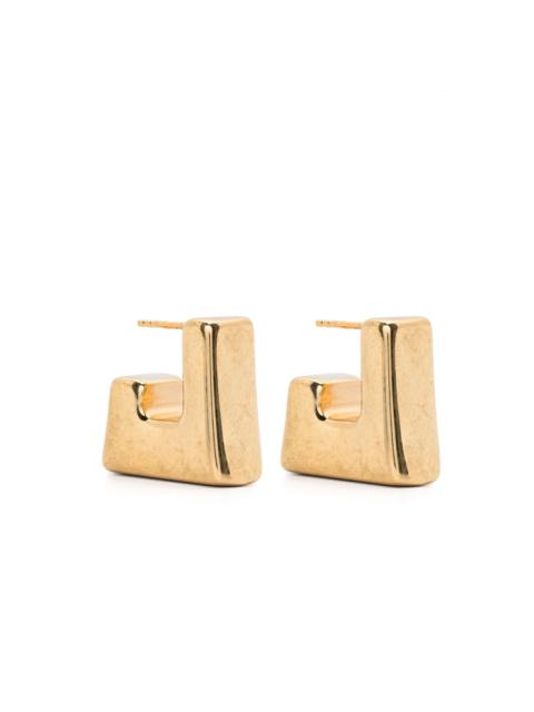 Cubo polished earrings