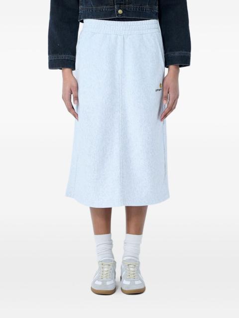 American Script sweat midi skirt