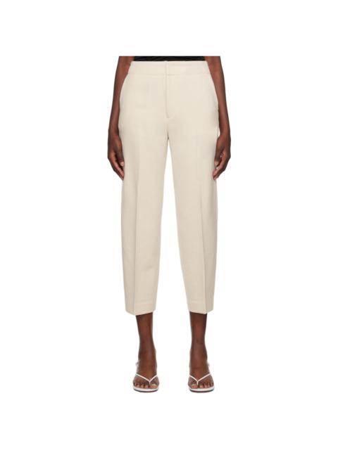 Beige Cheval Trousers