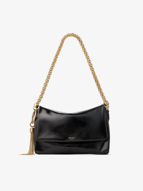 Callie Flap
Black Shiny Biker Leather Shoulder Bag