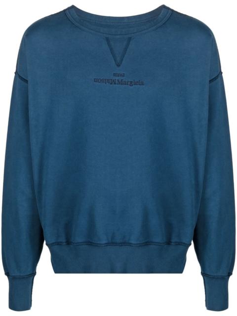 embroidered-logo detail sweatshirt
