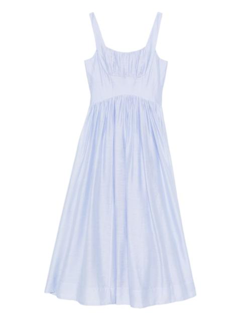Mist ruched midi dress