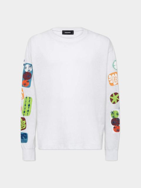 SUMMER LOVERS LOOSE FIT PRINTED T-SHIRT