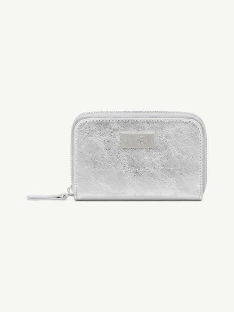 Numeric leather zip wallet