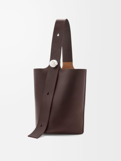 Large Pebble bucket in supple grained calfskin