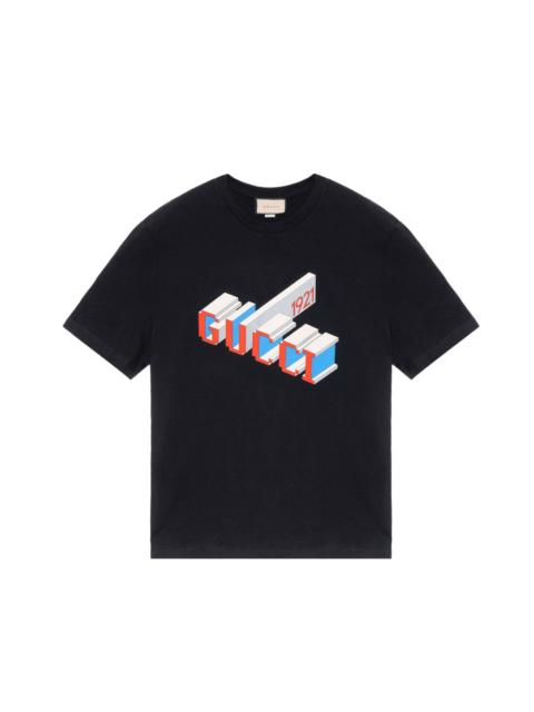 Gucci 3D 1921 Print T-Shirt 'Black' 771758-XJF69-1152