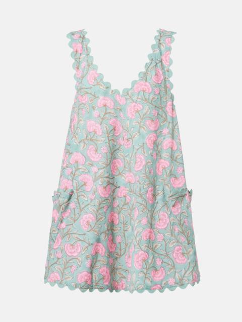 Floral cotton minidress