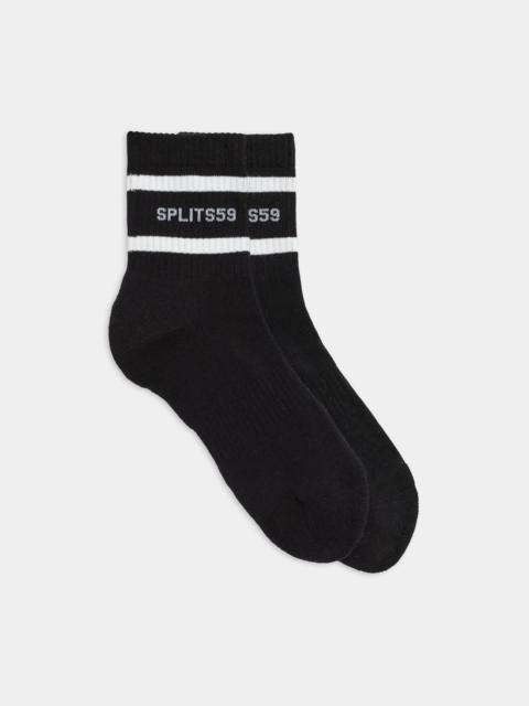 Logo Stripe Quarter Socks