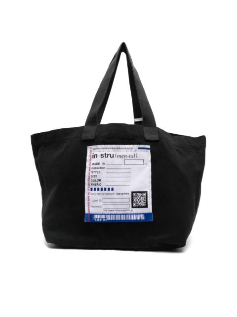 logo-patch tote bag
