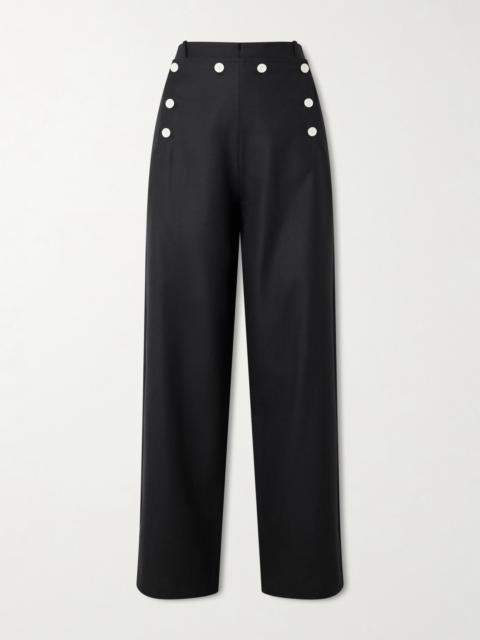Sailor Wool Straight-leg Pants