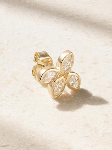 14-karat Gold Diamond Single Earring