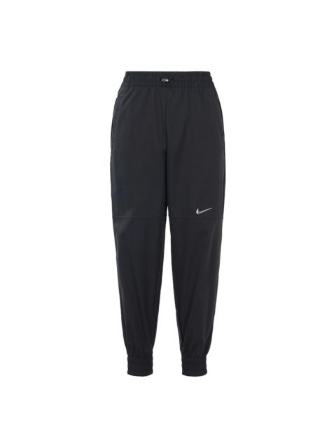 (WMNS) Nike Sportswear Swoosh 3D Logo Woven Sports Pants/Trousers/Joggers Autumn Black CZ8910-010