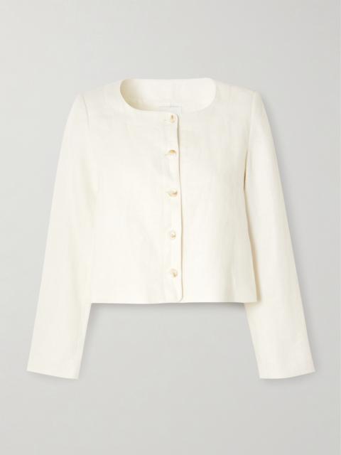 Emma Cropped Linen Jacket