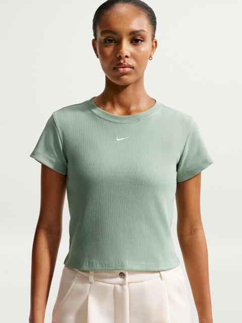 Nike Sportswear Women's Tight Ribbed Short-Sleeve T-Shirt